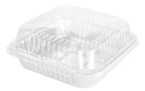 9" Square Foil Cake Pan with Plastic Dome Lid - Case of 500  #1100P