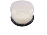 D & W Fine Pack 6" Cake Display Container - Case of 150 - #1793