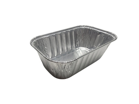 D & W Fine Pack 1 lb.  Aluminum Mini Loaf Pan - Case of 500  #15430