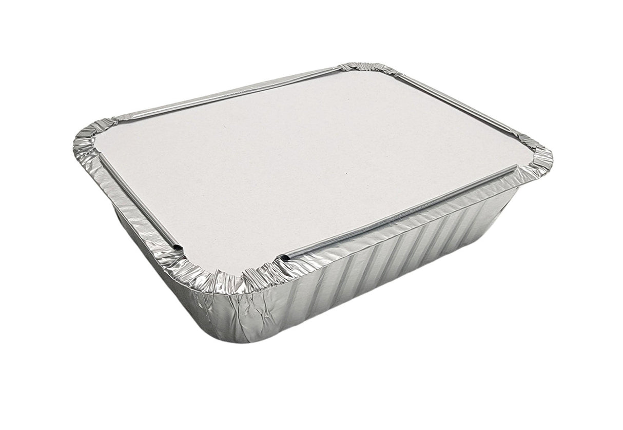 1½ lb. Foil Carryout Pan with Board Lid - Case of 500 - #235L