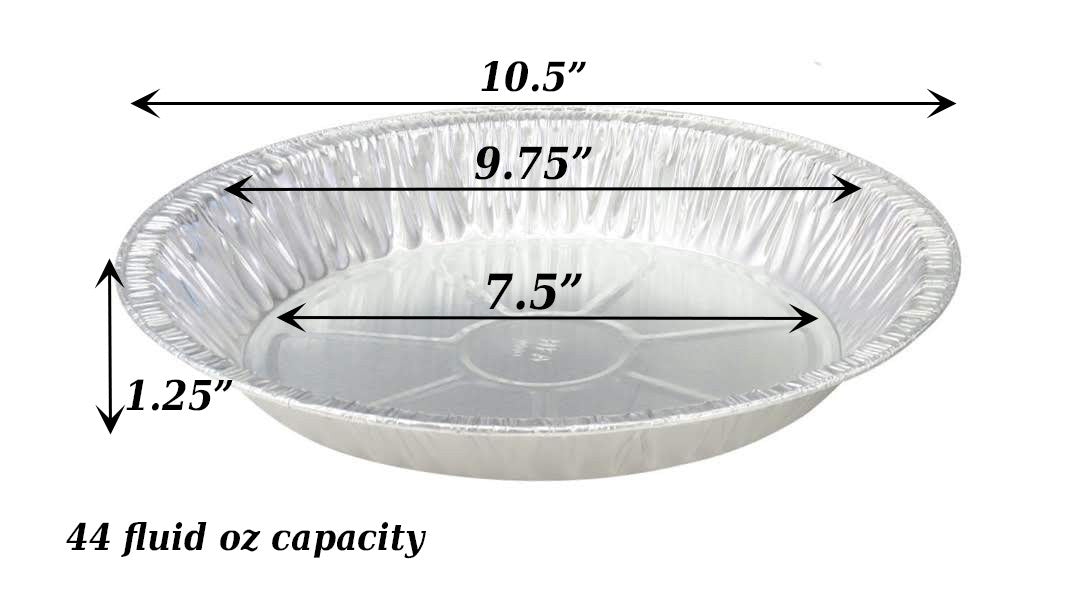 11" Disposable Aluminum Foil Deep Pie Pan - Case of 500  #2411