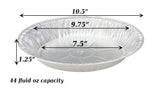 11" Disposable Aluminum Foil Deep Pie Pan - Case of 500  #2411