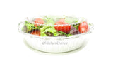 7" Disposable Foil Takeout Container with Plastic Lid - Case of 500 - #270P