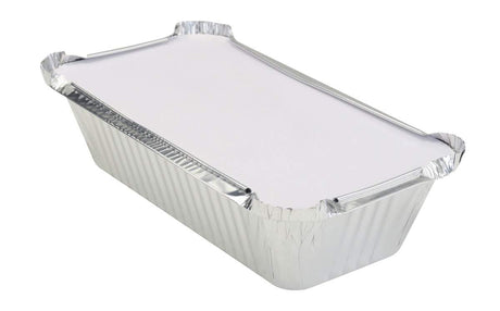 1½ lb. Closable Colored Foil Loaf Pan with Board Lid - Case of 1000 - #1650L