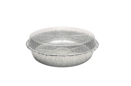 9" Round Carryout Pan with Plastic Dome Lid - Case of 500 - #290P