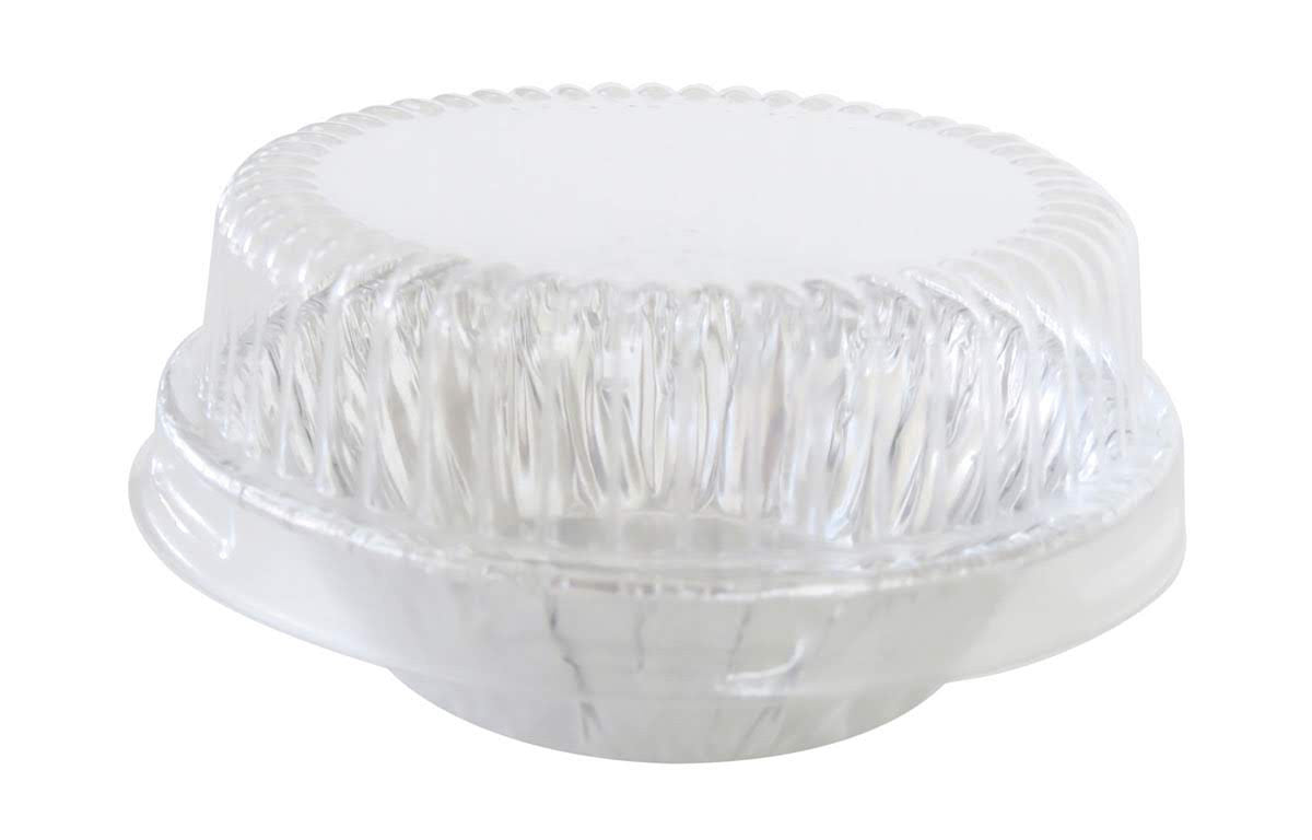 3" Disposable  Aluminum Tart Pan w/ Plastic Lid -  Case of 2000  #301P