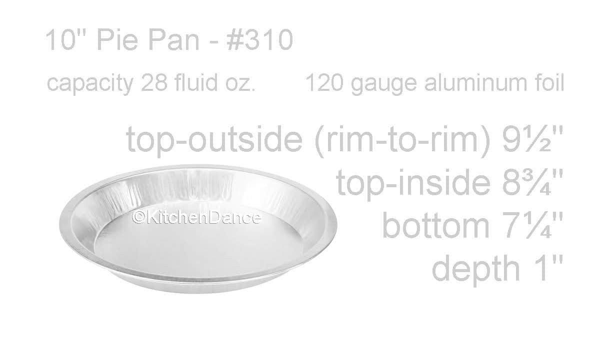 Disposable 10" Heavyweight Foil Pie Pan - Case of 200  #310