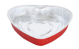 Disposable Heart Shaped Aluminum Foil Baking Pan - Case of 100 - #339