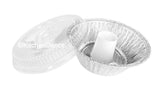 8" Angel Food Cake - Bundt Pan with Plastic Lid - Case of 100  #4060