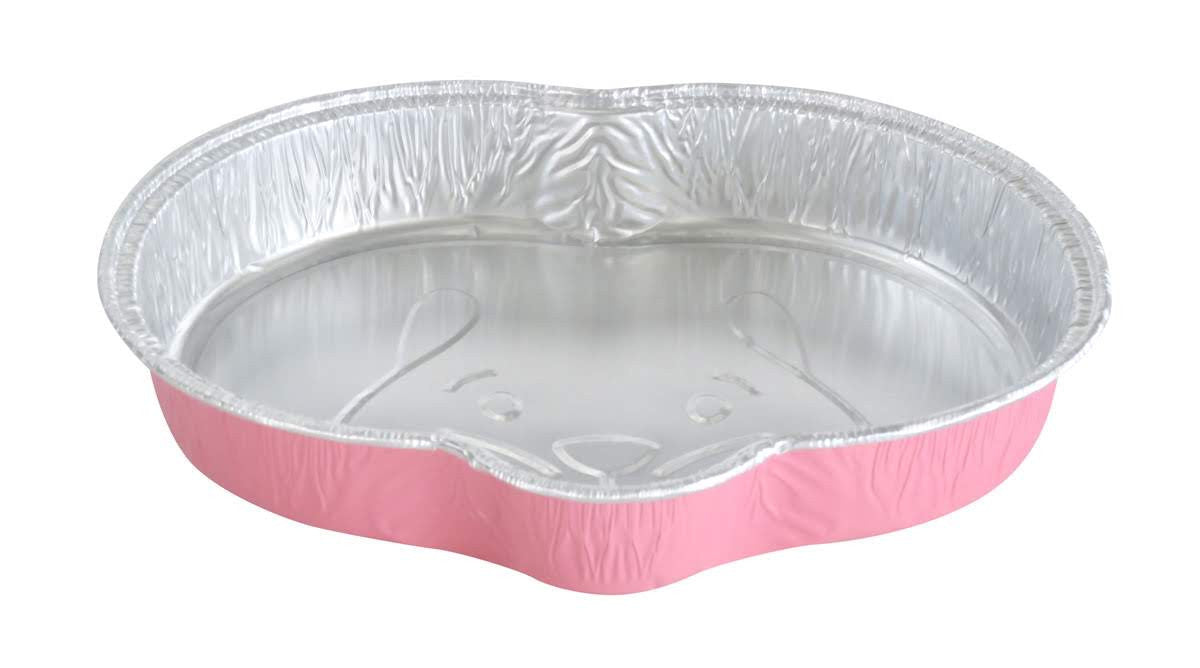 Easter Bunny Disposable Foil Pan with Plastic Lid - Case of 100 - #4081P