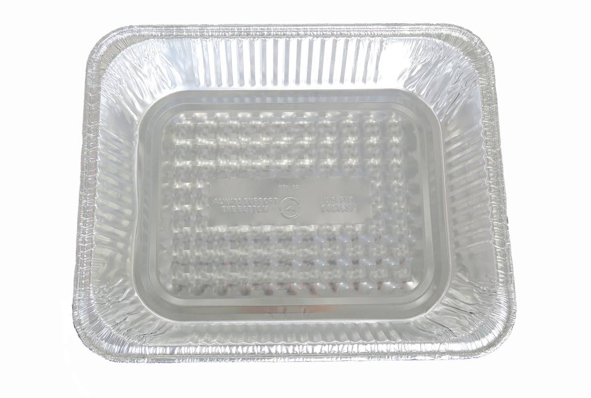 Disposable Half Size Foil Steam Table Pan - Shallow - Case of 100 - #4300