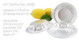 4½" Disposable Individual Size Foil Tart or Pie Pan - Case of 1000 #450