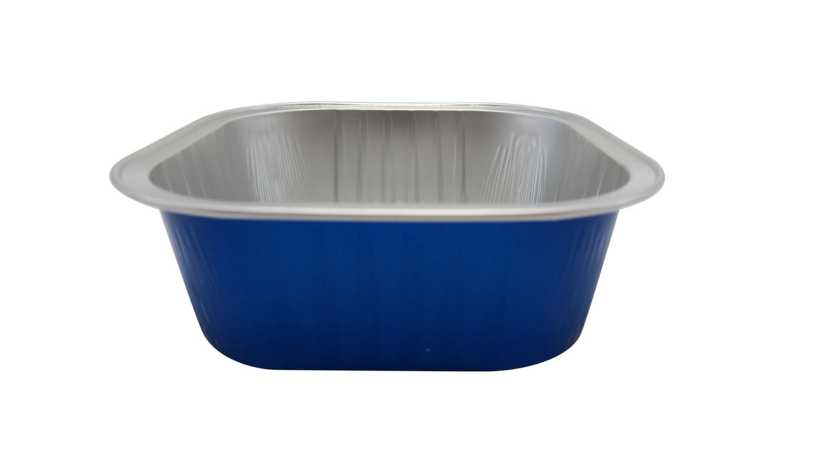 11 oz  Square Colored Aluminum Dessert Pans - Case of 1000  #A24NL