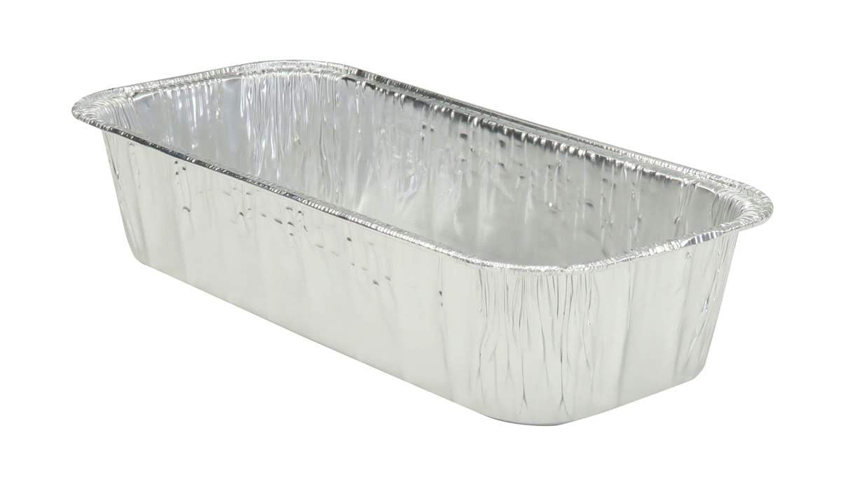 3 lb. Disposable Aluminum Loaf Pan - Case of 350 - #5300NL