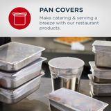 Shrink Tight Ovenable Pan Covers for 1/3 Size Pan - Case of 50 - #44652