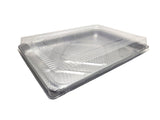 Disposable Aluminum Half Sheet Cake Pan with Plastic Lid  Case of 100 - #7300P