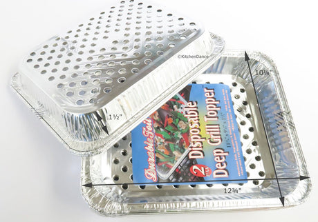 Disposable Aluminum Foil BBQ Grill Wok Pans - Case of 120 - #75600W