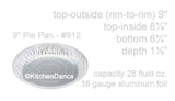 9" Disposable Foil Pie Pan Deep Depth - Case of 500 - #912