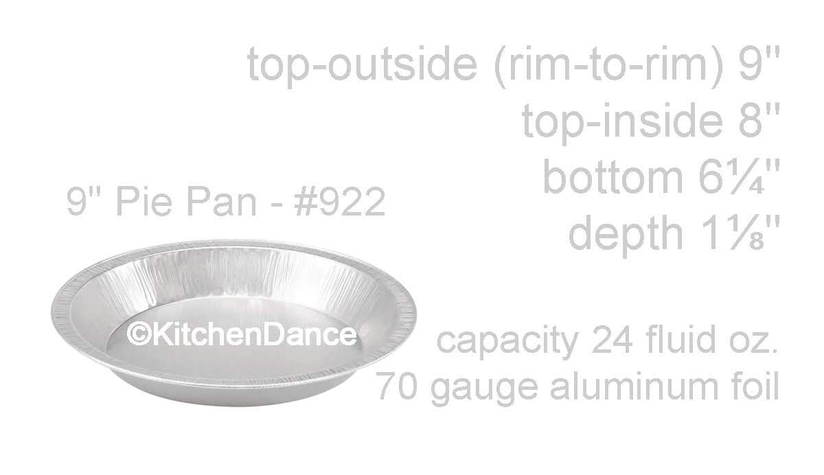 KitchenDance 9" Smoothwall Foil Pie Pan - Case of 500  #922