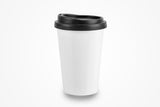 Prime Source Black Lid for 10/12/16/20/24 Ounce Coffee Cups - Case of 1000