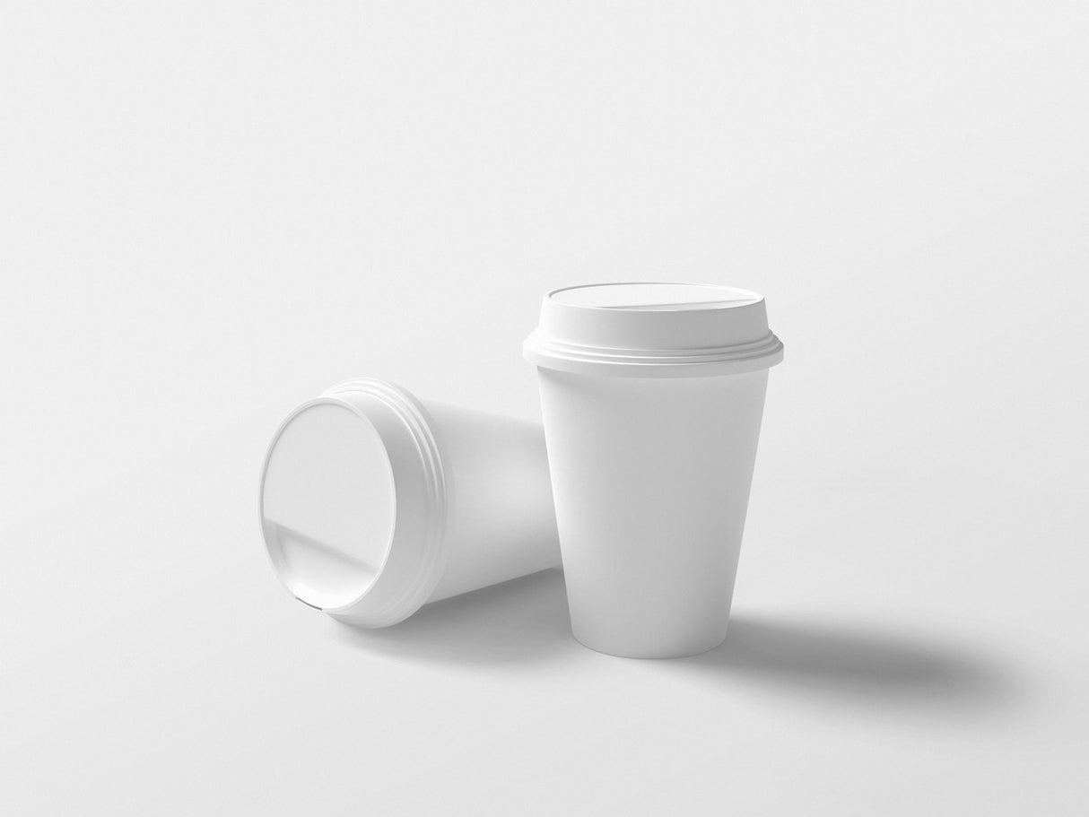 Prime Source White Lid for 10/12/16/20/24 Ounce Coffee Cups - Case of 1000