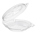 10" Low Dome Clamshell Pie Container - Case of 200 - #CPC110