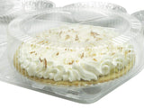 10"  High Dome Clamshell Plastic Pie Container - Case of 200 - #CPC120