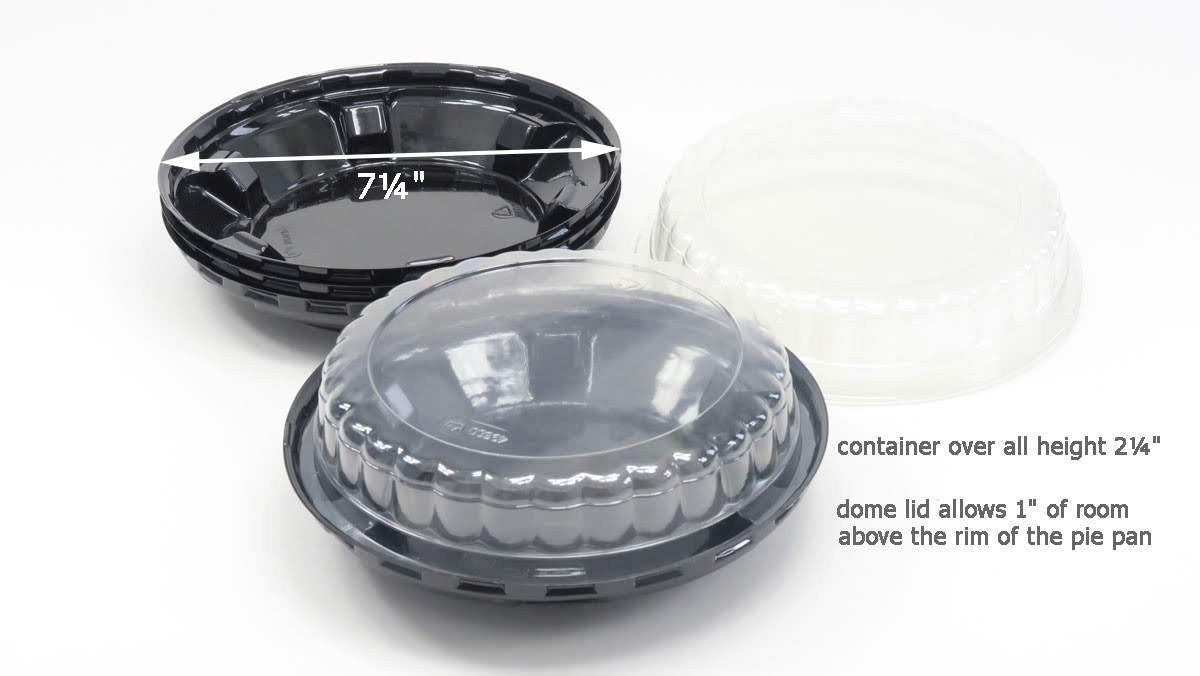 6" Disposable Plastic Pie Container - Case of 200 - #CPC496