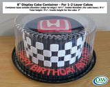 8" Cake  Container for 1 or 2 layers - Case of 160 - #WG22