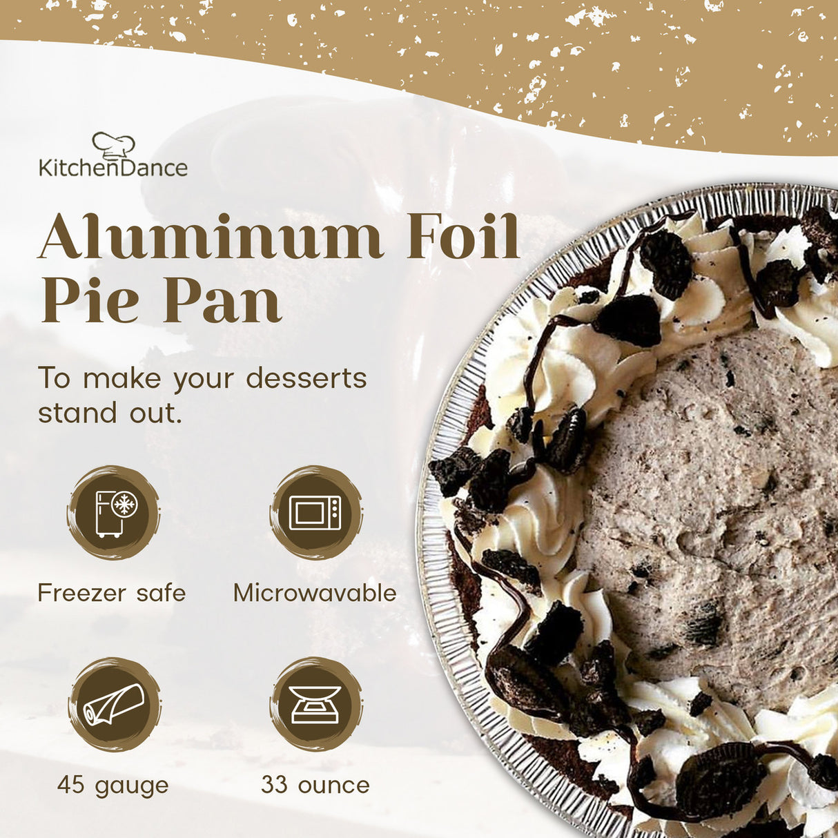 10" Disposable Aluminum Foil Pie Pan - Case of 500  #1042