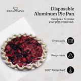 9" Disposable Aluminum Foil Pie Pan - Extra Deep - Case of 500 - #940