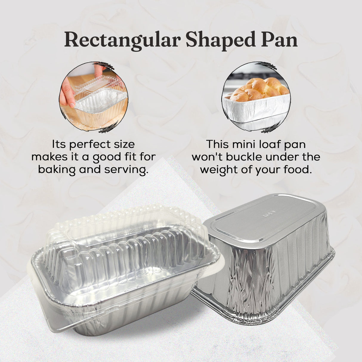 1½ lb. Disposable Aluminum Foil Loaf Pan - Case of 500  #208NL