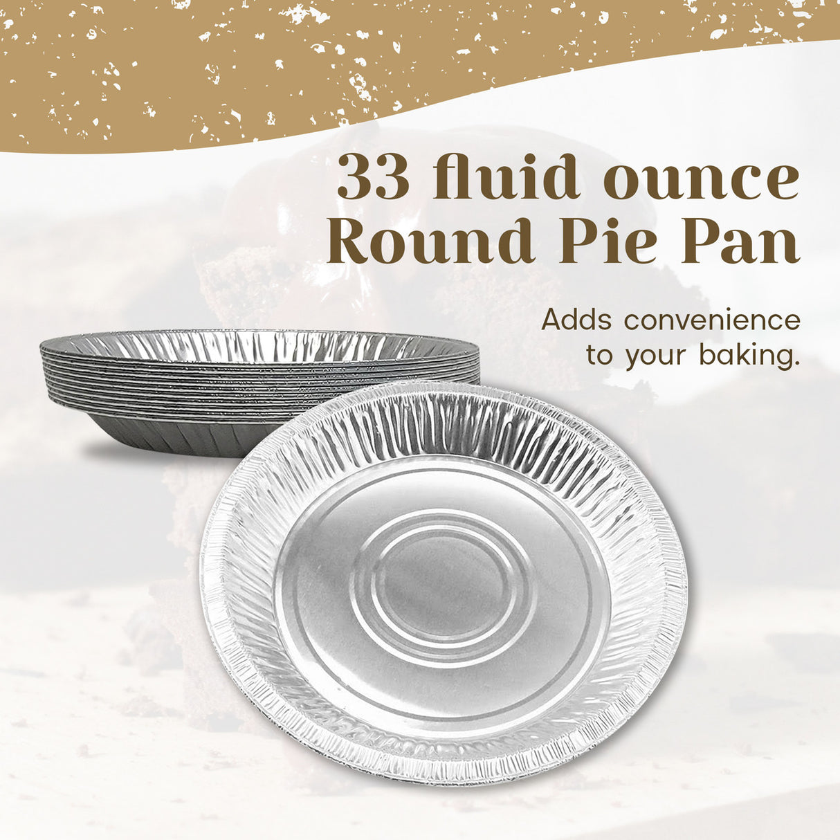 10" Disposable Aluminum Foil Pie Pan - Case of 500  #1042