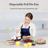 9" Disposable Aluminum Foil Pie Pan - Extra Deep - Case of 500 - #940