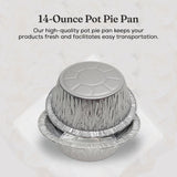 5¾" Disposable Aluminum Pot Pie Pan - Extra Deep - Case of 1000 -  #2400