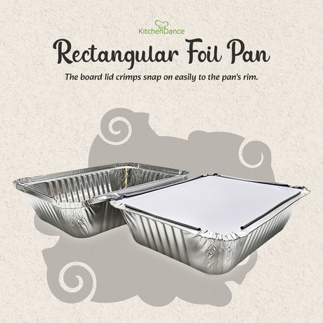 2¼ lb. Heavy Foil Carryout Pan with Board Lid - Case of 500  #6421L