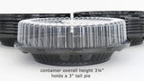 10" Plastic Pie Container with High Dome Lid - Case of 160 - #WJ45