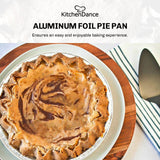 D & W Fine Pack 8" Disposable Aluminum Foil Pie Pan - Deep - Case of 1000  #816