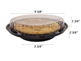 8" Two Piece High Dome Plastic Pie Container - Case of 100 #WJ37